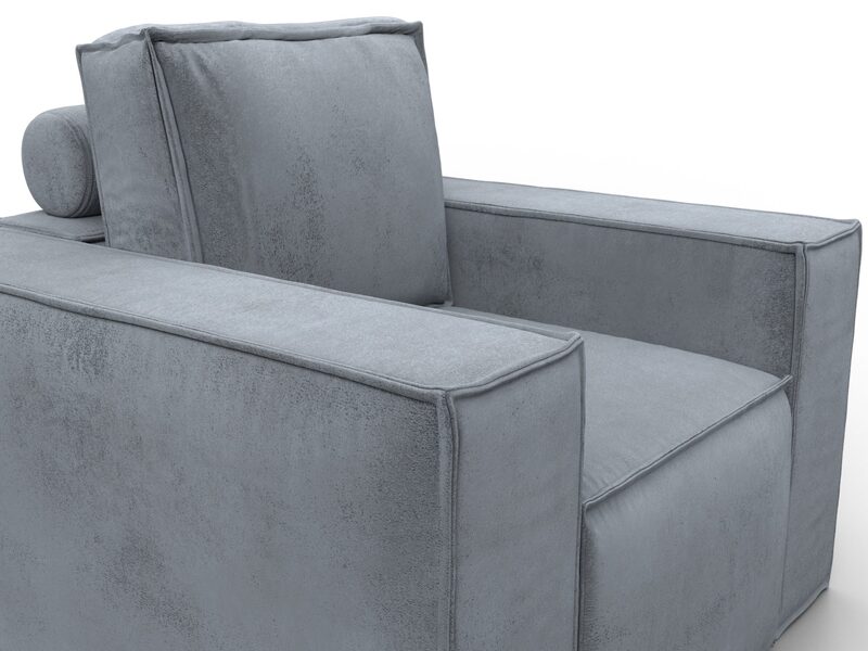 Кресло Лига-081 НПБ, Велюр, TOWER 10 серый