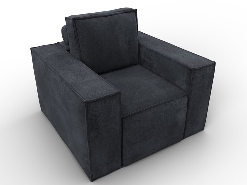 Кресло Лига-081 НПБ, Велюр, TOWER 11 темно-серый