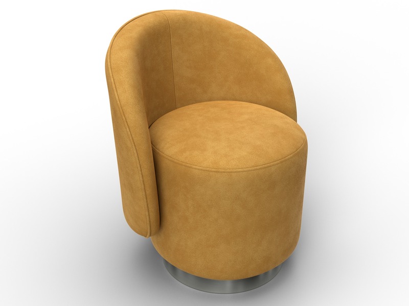 Кресло Лига-108, Велюр, BRUT 10 желтый