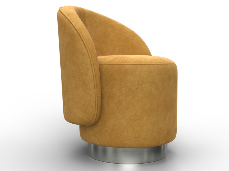 Кресло Лига-108, Велюр, BRUT 10 желтый