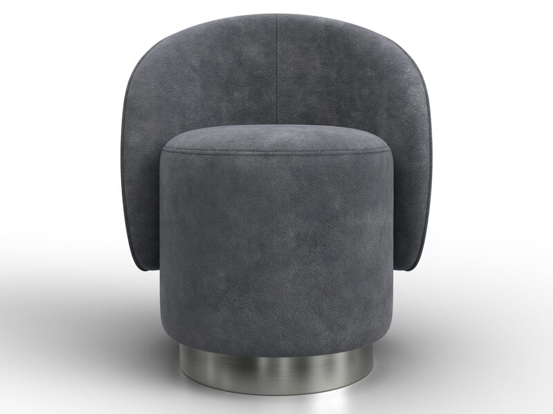 Кресло Лига-108, Велюр, BRUT 16 темно-серый