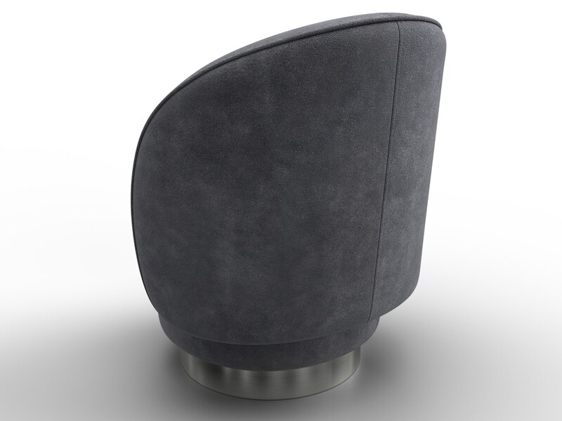 Кресло Лига-108, Велюр, BRUT 16 темно-серый