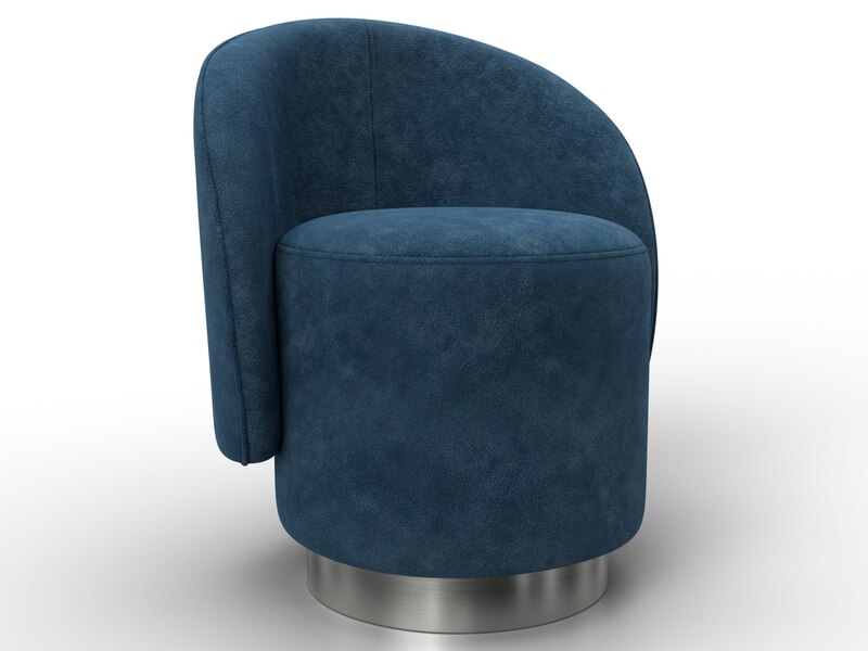 Кресло Лига-108, Велюр, BRUT 11 синий