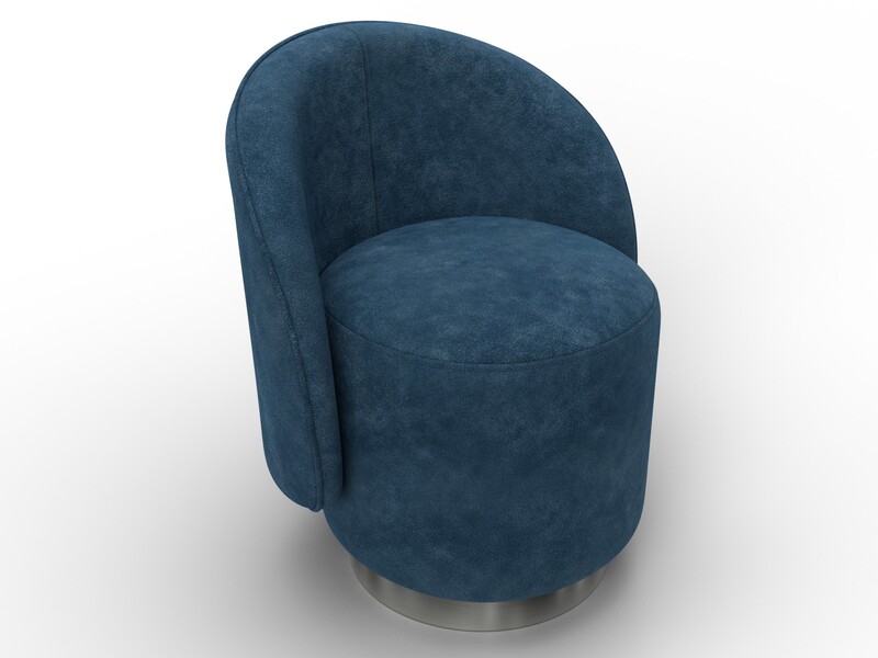 Кресло Лига-108, Велюр, BRUT 11 синий