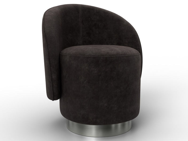 Кресло Лига-108, Велюр, BRUT 17 коричневый