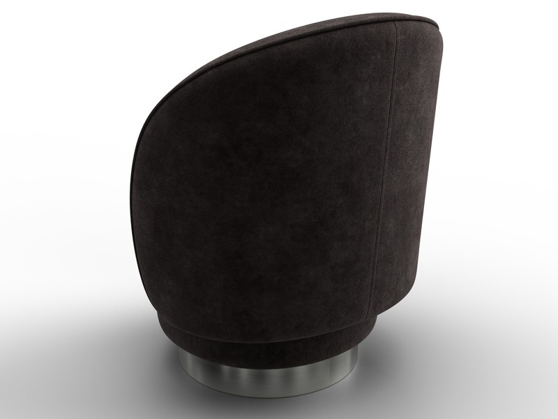 Кресло Лига-108, Велюр, BRUT 17 коричневый