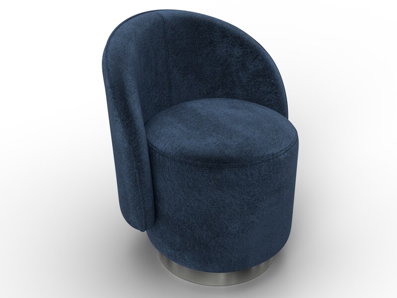 Кресло Лига-108, Велюр, TOWER 13 синий