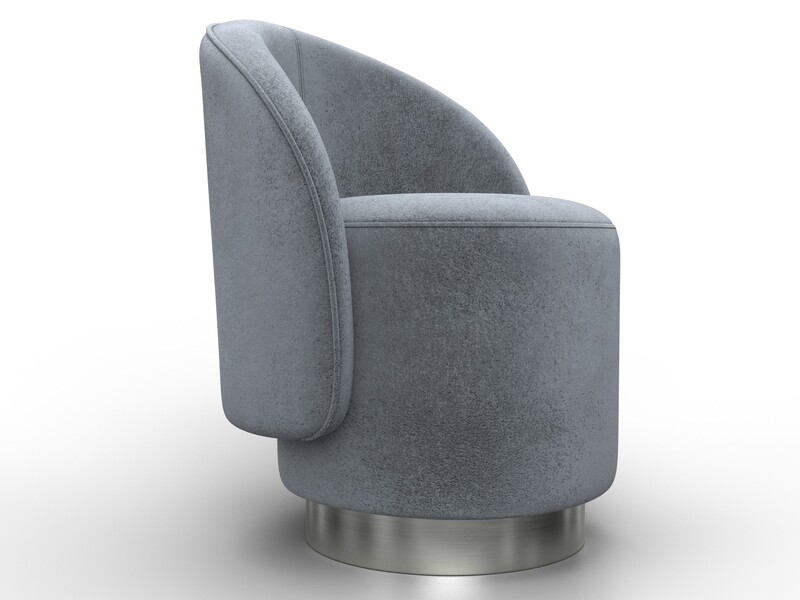 Кресло Лига-108, Велюр, TOWER 10 серый