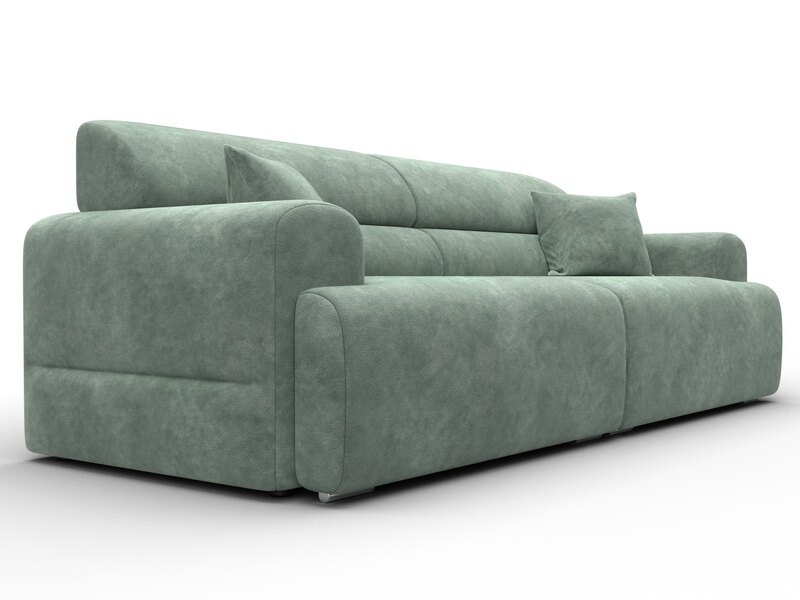 Диван прямой Лига-109 НПБ, Велюр, BRUT 08 зеленый