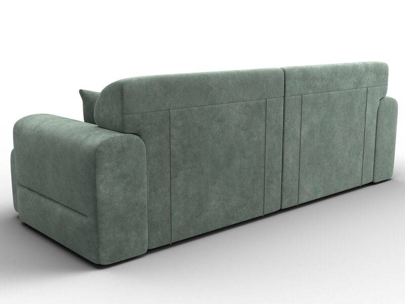 Диван прямой Лига-109 НПБ, Велюр, BRUT 08 зеленый