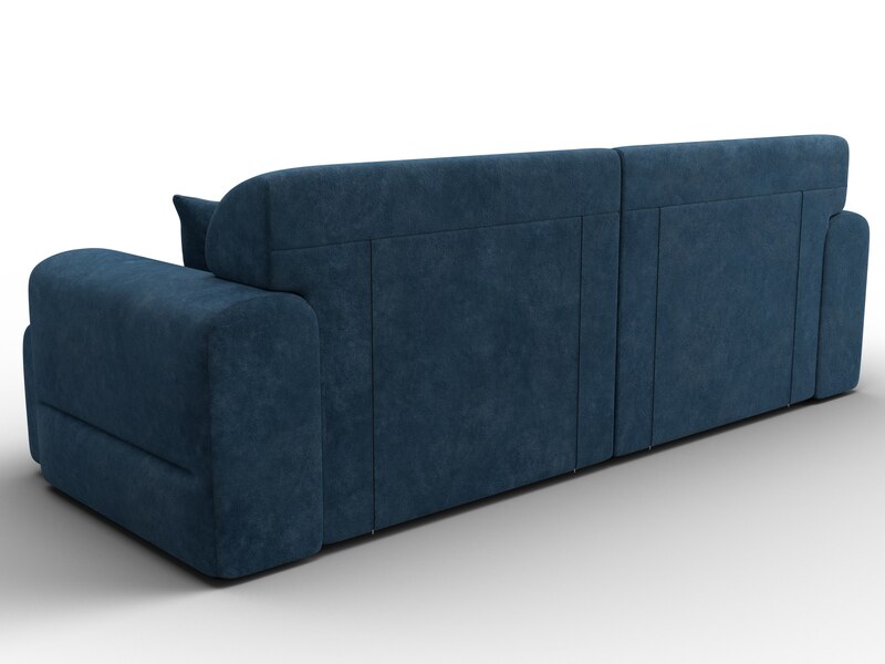 Диван прямой Лига-109 НПБ, Велюр, BRUT 11 синий