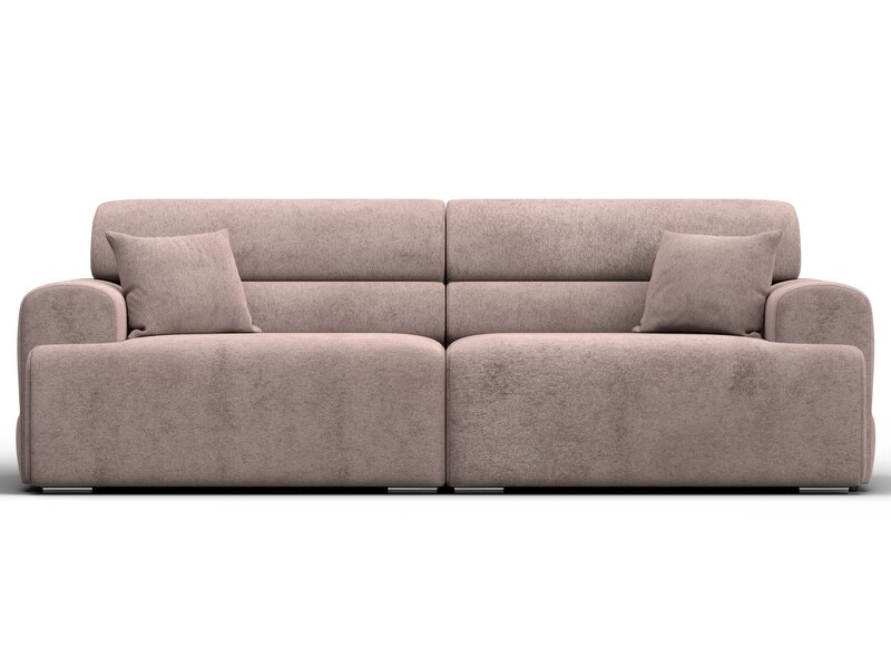 Диван прямой Лига-109 НПБ, Велюр, TOWER 05 бежевый