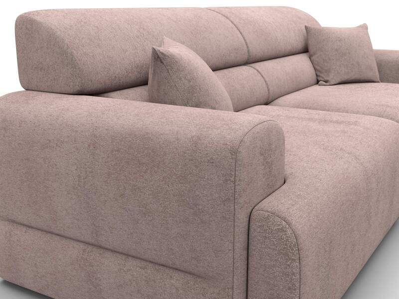 Диван прямой Лига-109 НПБ, Велюр, TOWER 05 бежевый