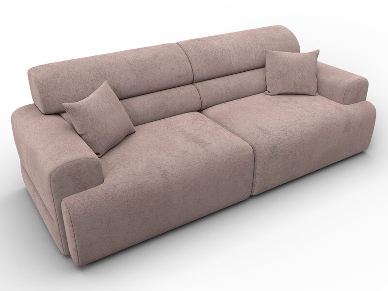 Диван прямой Лига-109 НПБ, Велюр, TOWER 05 бежевый