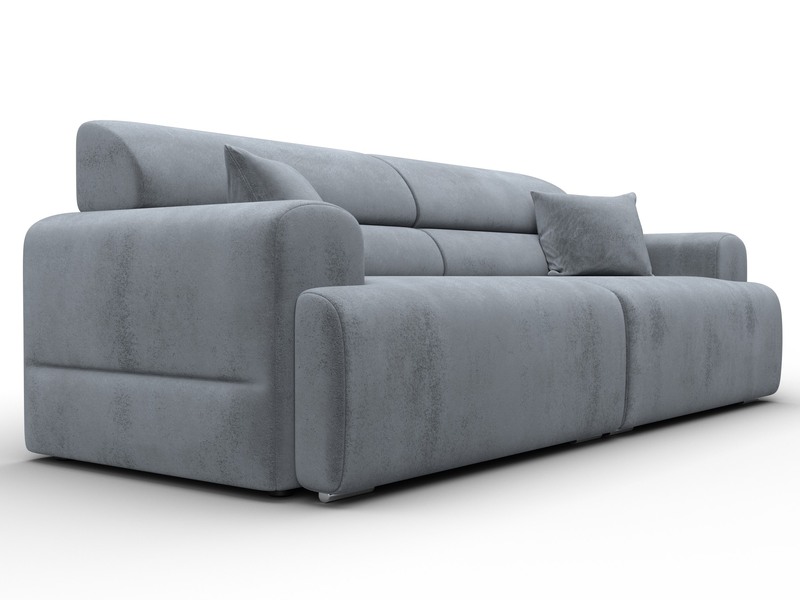 Диван прямой Лига-109 НПБ, Велюр, TOWER 10 серый