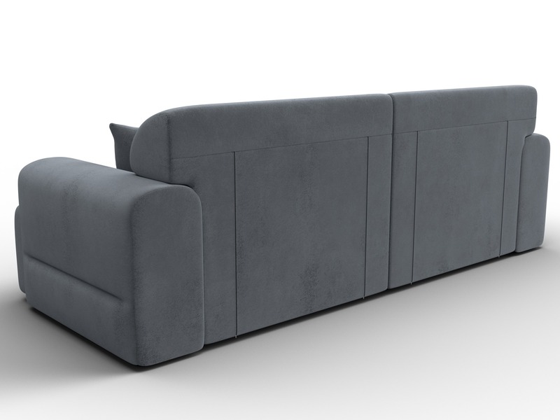 Диван прямой Лига-109 НПБ, Велюр, TOWER 10 серый