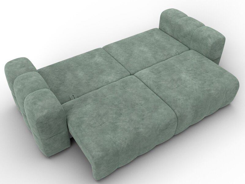 Диван прямой Лига-110 НПБ, Велюр, BRUT 08 зеленый