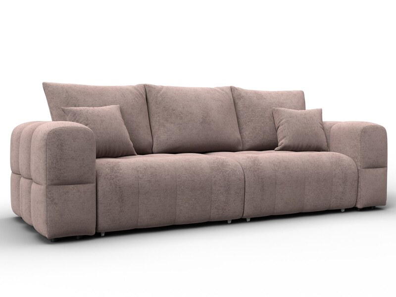 Диван прямой Лига-110 НПБ, Велюр, TOWER 05 бежевый