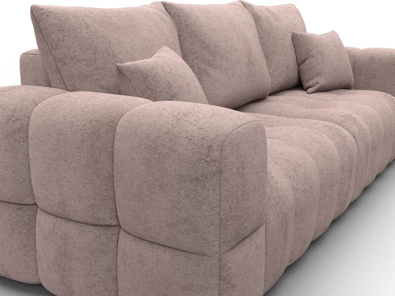 Диван прямой Лига-110 НПБ, Велюр, TOWER 05 бежевый