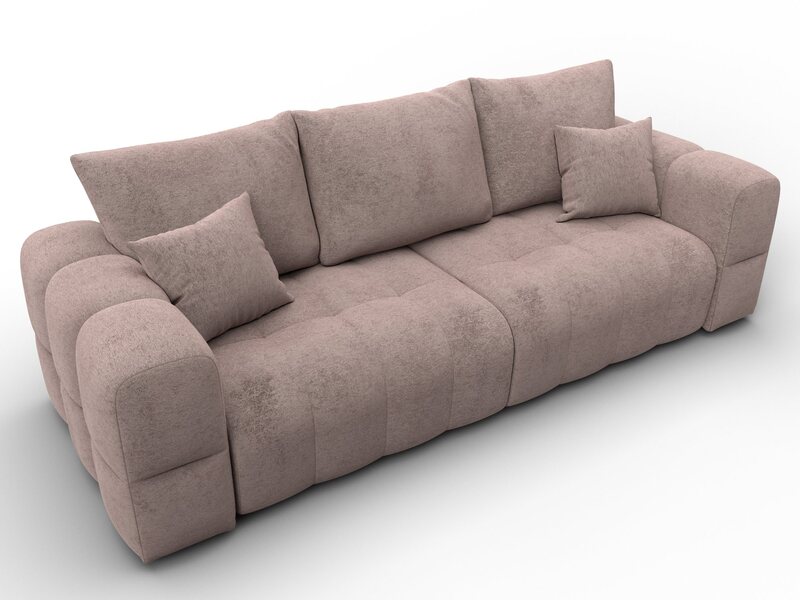 Диван прямой Лига-110 НПБ, Велюр, TOWER 05 бежевый