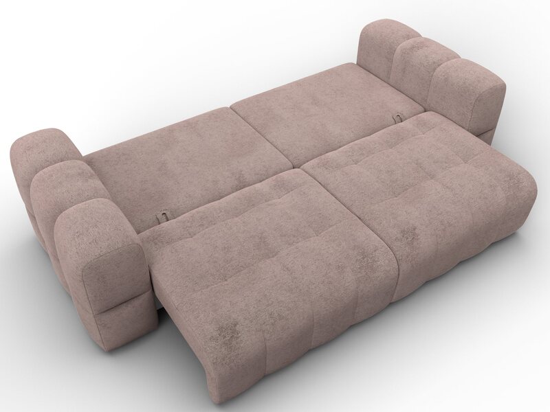 Диван прямой Лига-110 НПБ, Велюр, TOWER 05 бежевый