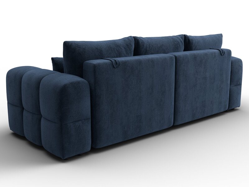 Диван прямой Лига-110 НПБ, Велюр, TOWER 13 синий