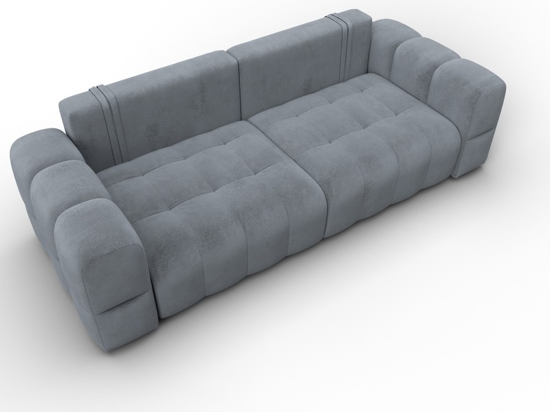 Диван прямой Лига-110 НПБ, Велюр, TOWER 10 серый