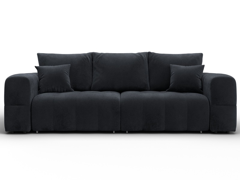 Диван прямой Лига-110 НПБ, Велюр, TOWER 11 темно-серый