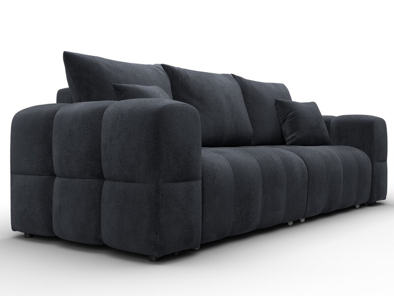 Диван прямой Лига-110 НПБ, Велюр, TOWER 11 темно-серый