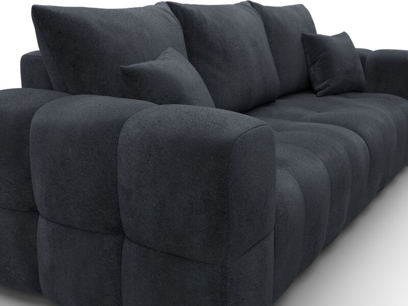 Диван прямой Лига-110 НПБ, Велюр, TOWER 11 темно-серый