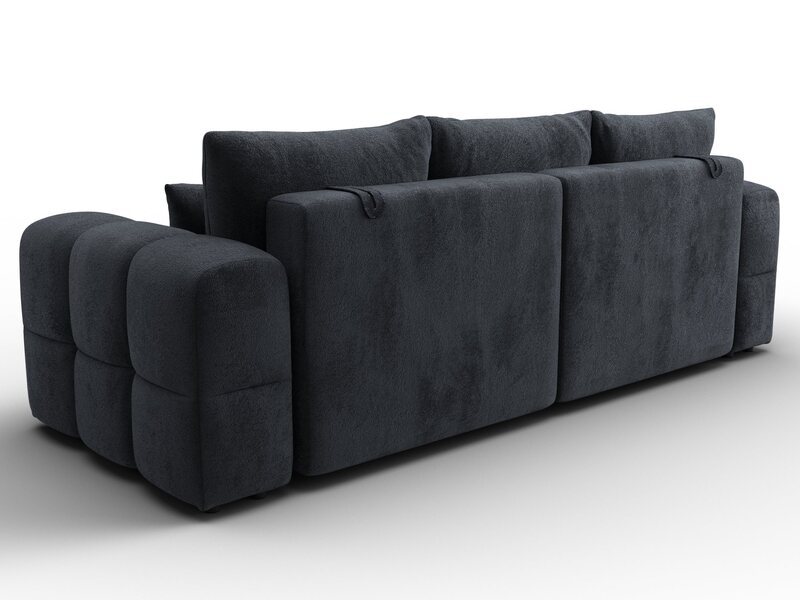 Диван прямой Лига-110 НПБ, Велюр, TOWER 11 темно-серый