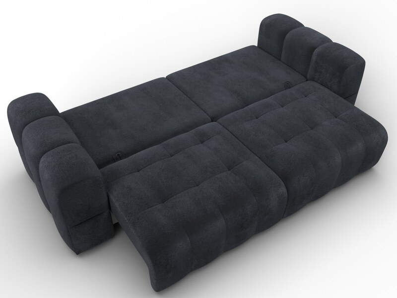 Диван прямой Лига-110 НПБ, Велюр, TOWER 11 темно-серый