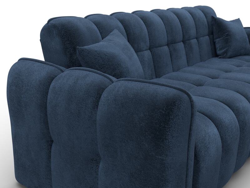 Диван-книжка Лига-112, Велюр, TOWER 13 синий