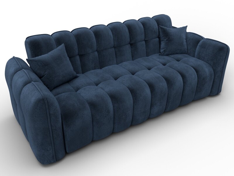 Диван-книжка Лига-112, Велюр, TOWER 13 синий