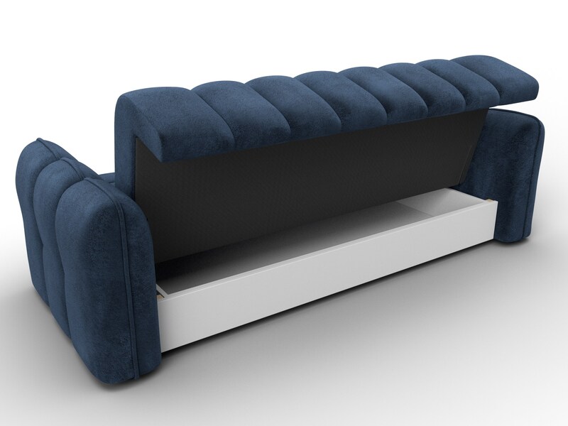 Диван-книжка Лига-112, Велюр, TOWER 13 синий