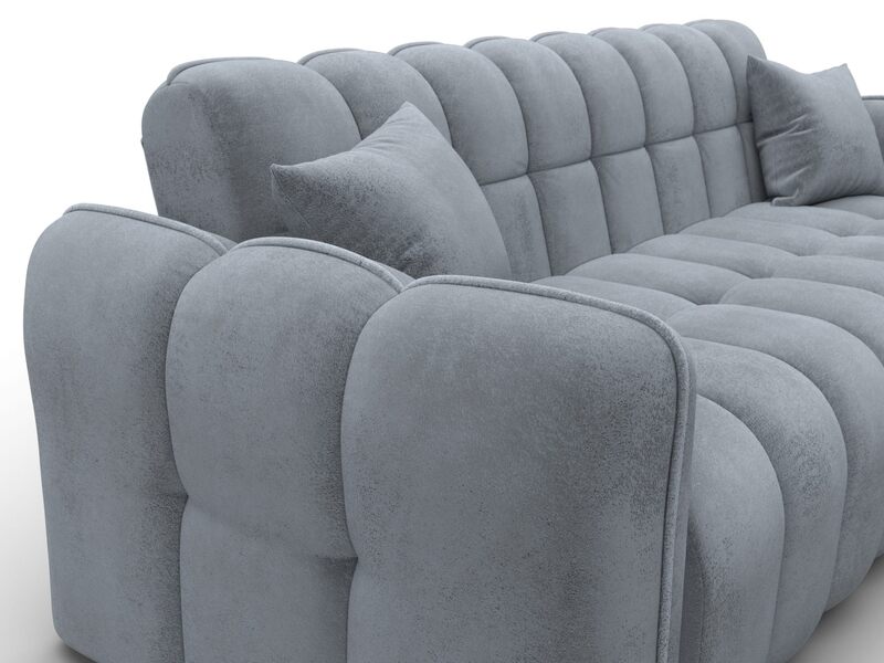 Диван-книжка Лига-112, Велюр, TOWER 10 серый