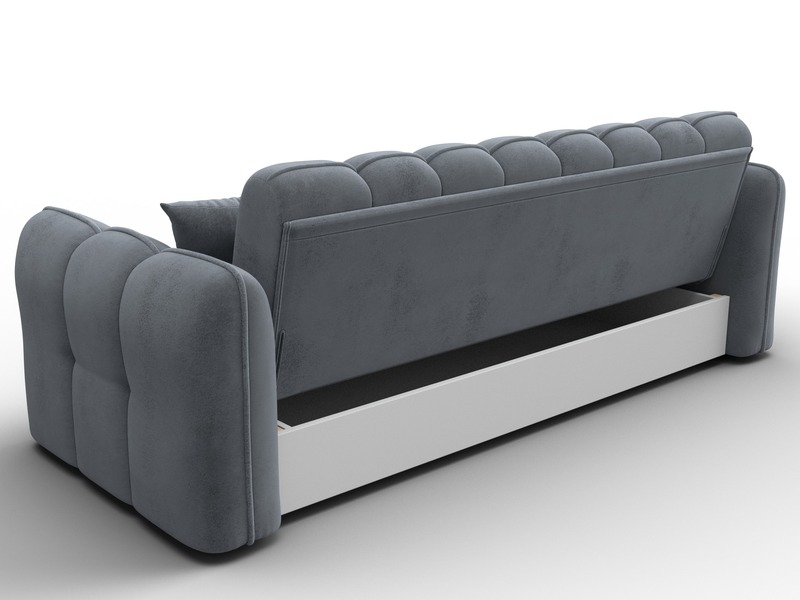 Диван-книжка Лига-112, Велюр, TOWER 10 серый