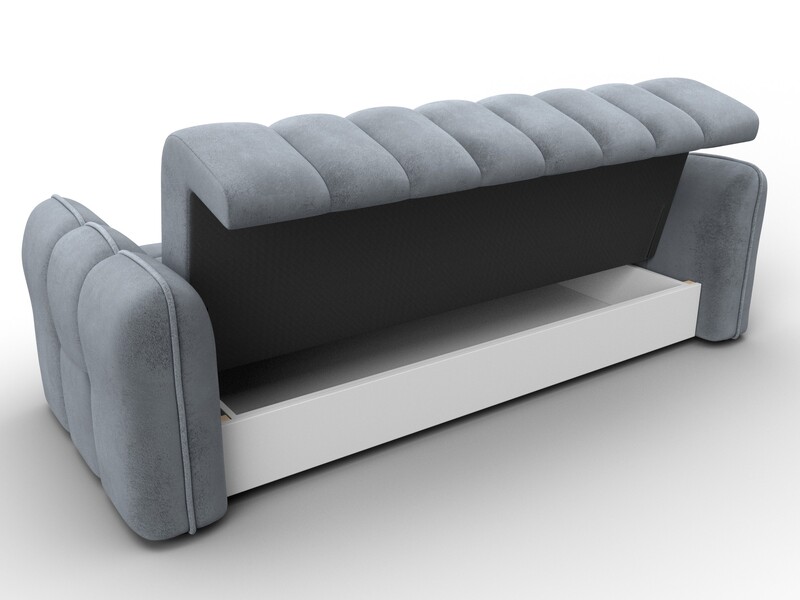 Диван-книжка Лига-112, Велюр, TOWER 10 серый