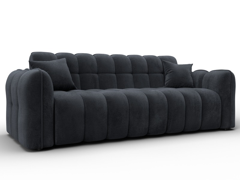 Диван-книжка Лига-112, Велюр, TOWER 11 темно-серый