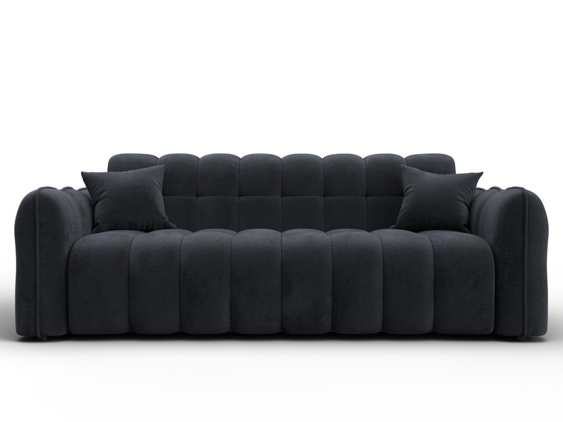 Диван-книжка Лига-112, Велюр, TOWER 11 темно-серый