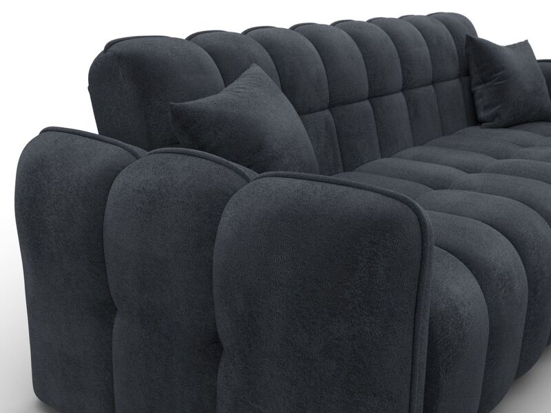 Диван-книжка Лига-112, Велюр, TOWER 11 темно-серый