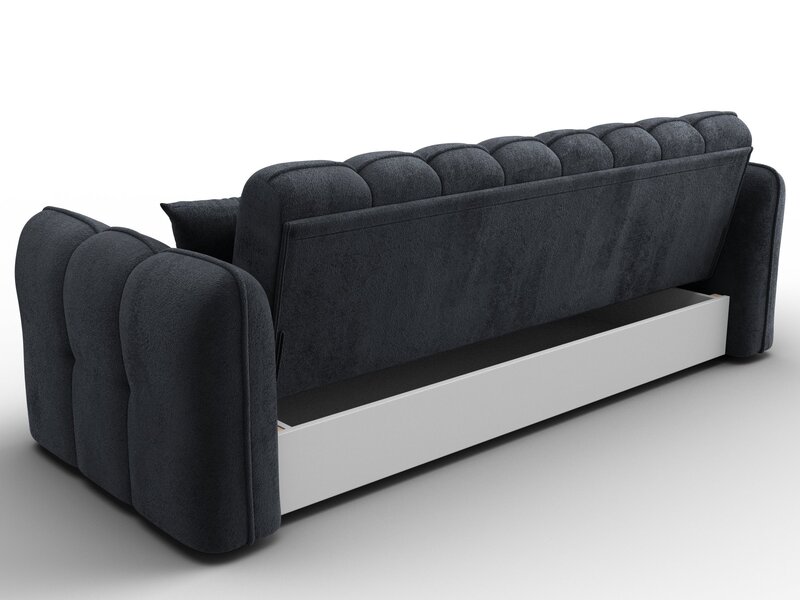 Диван-книжка Лига-112, Велюр, TOWER 11 темно-серый