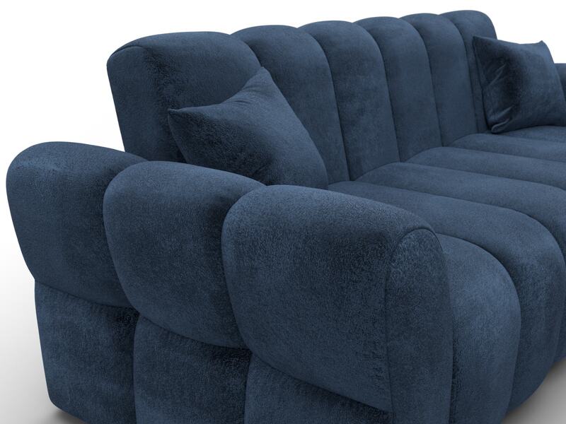 Диван-книжка Лига-111, Велюр, TOWER 13 синий