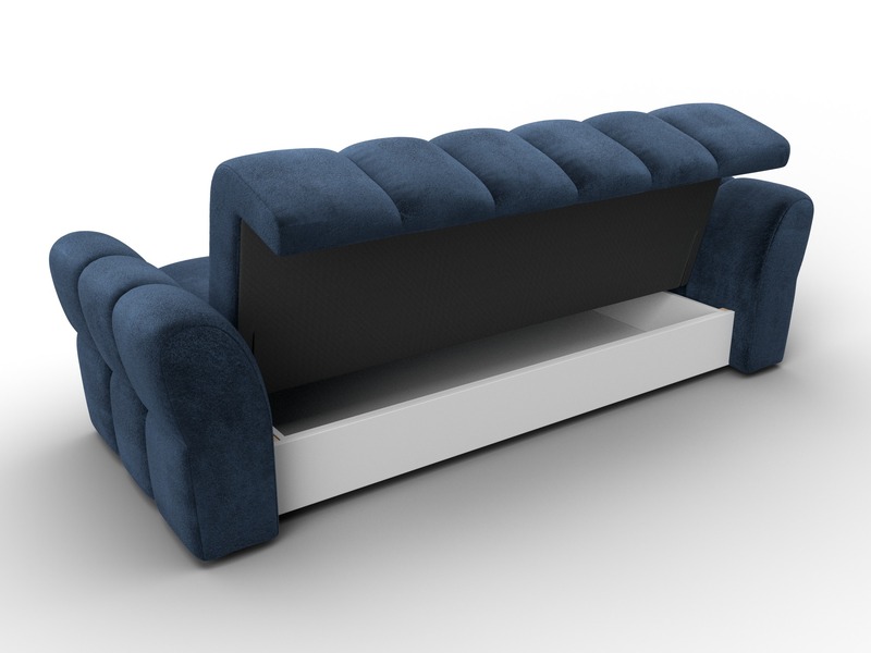 Диван-книжка Лига-111, Велюр, TOWER 13 синий