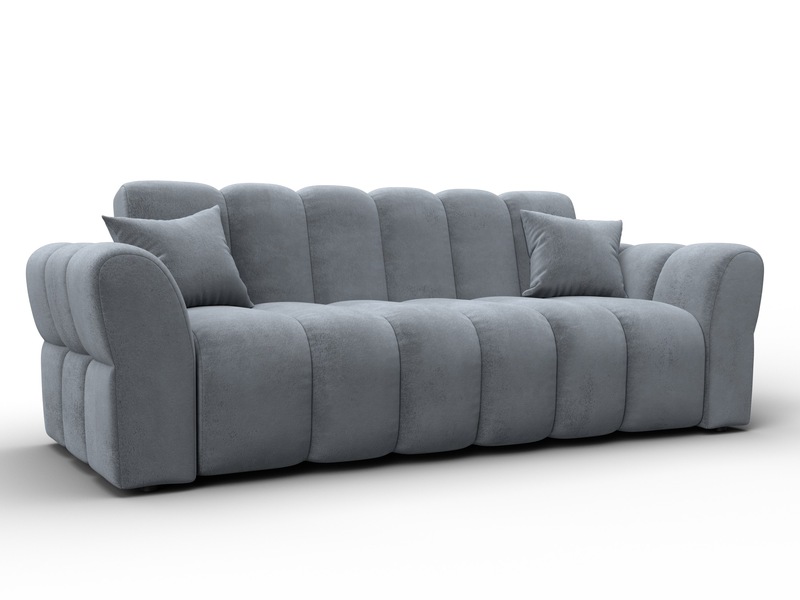 Диван-книжка Лига-111, Велюр, TOWER 10 серый