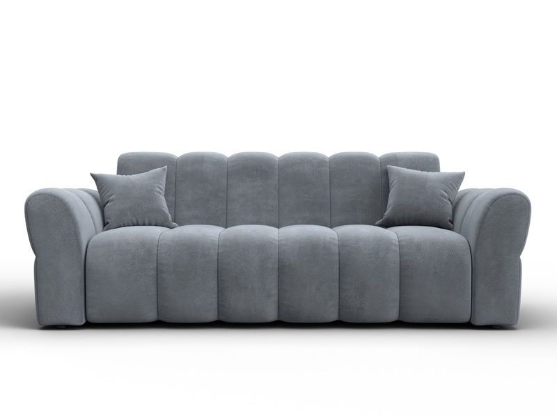 Диван-книжка Лига-111, Велюр, TOWER 10 серый