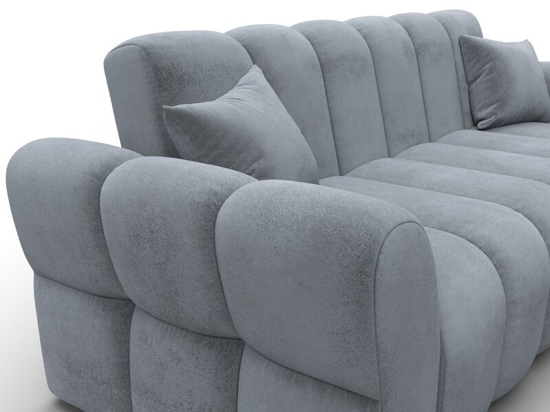 Диван-книжка Лига-111, Велюр, TOWER 10 серый