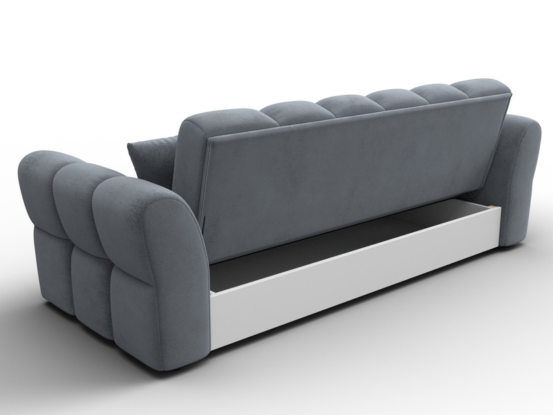 Диван-книжка Лига-111, Велюр, TOWER 10 серый