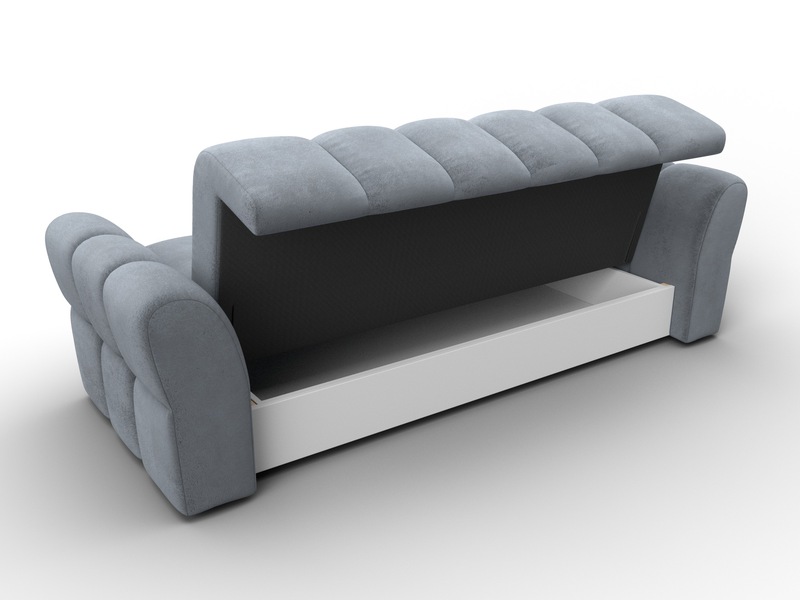 Диван-книжка Лига-111, Велюр, TOWER 10 серый