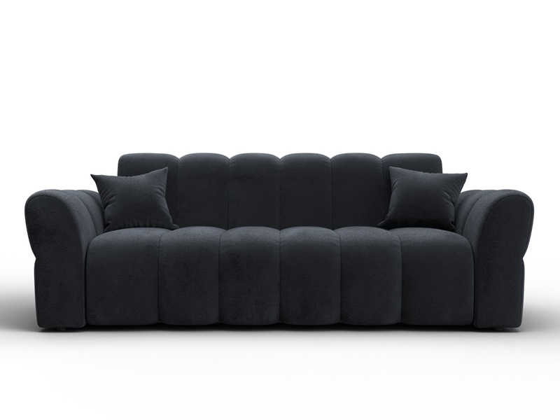 Диван-книжка Лига-111, Велюр, TOWER 11 темно-серый